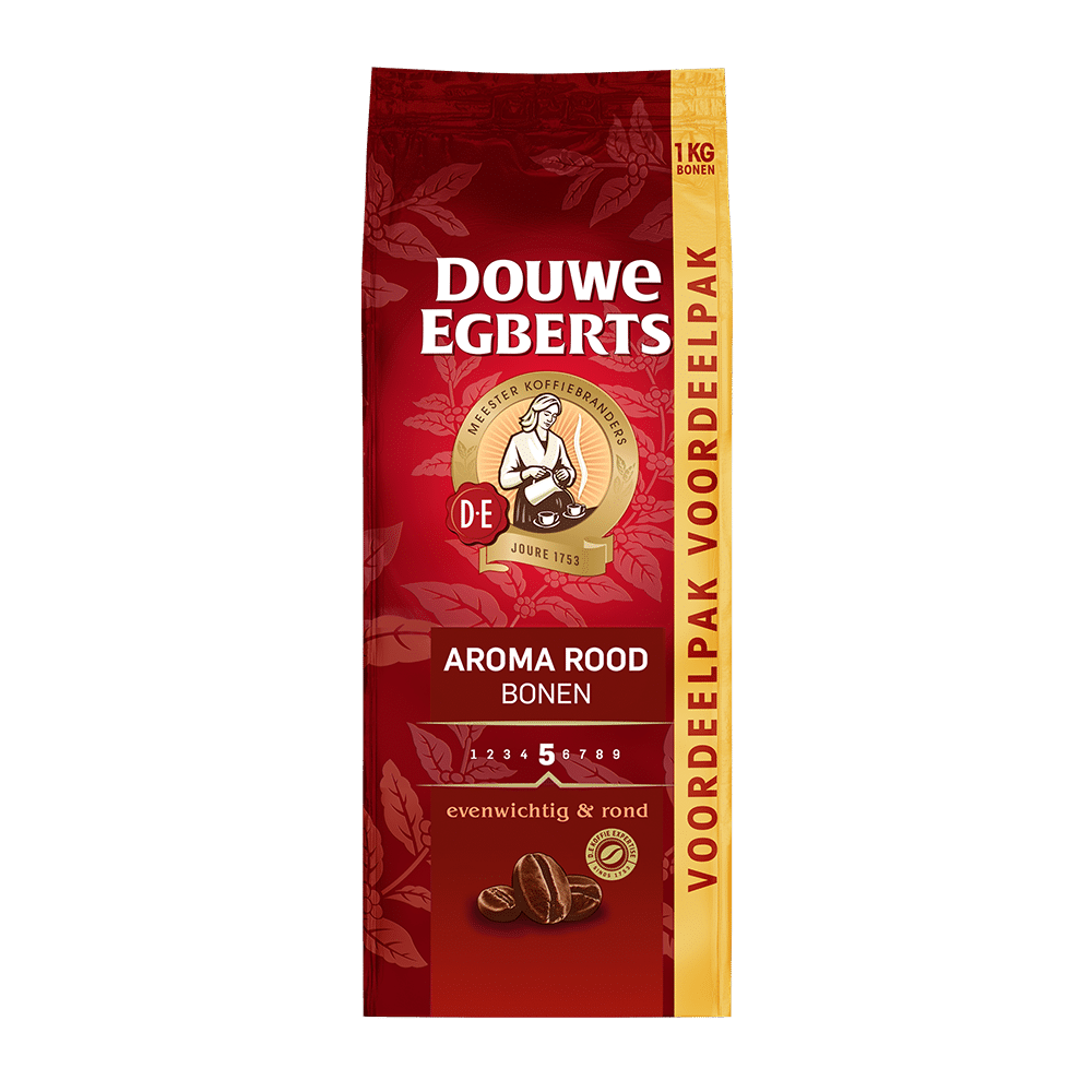 douwe egberts aroma rood 1kg koffiebonen