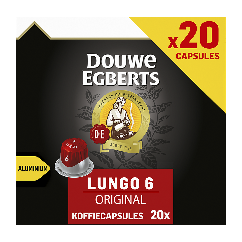 Douwe Egberts Lungo Original - 20 koffiecups