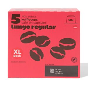 HEMA Koffiecups lungo regular - 50 stuks